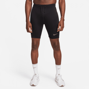 Nike Fast-Dri-FIT-løbetights i 1/2 længde med indershorts til mænd - sort sort S