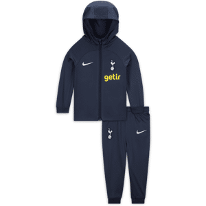 Maskinstrikket Tottenham Hotspur Strike Nike Dri-FiT-tracksuit med hætte til babyer/småbørn - blå blå 24-36M