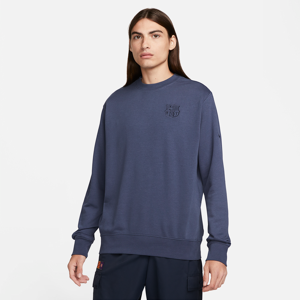 Nike FC Barcelona Club Third-sweatshirt med rund hals i french terry til mænd - blå blå XXL