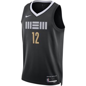 Ja Morant Memphis Grizzlies City Edition 2023/24 Nike Dri-FIT NBA Swingman-spillertrøje til mænd - sort sort XXL