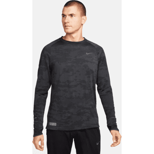 Langærmet Nike Therma-FIT ADV Running Division-løbeoverdel til mænd - sort sort L