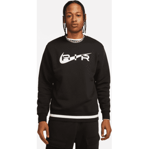 Nike Air-sweatshirt i fleece med rund hals til mænd - sort sort S