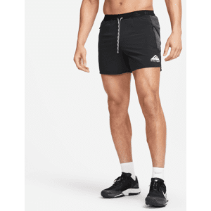 Nike Trail Second Sunrise Dri-FIT-løbeshorts (13 cm) med indershorts til mænd - sort sort L