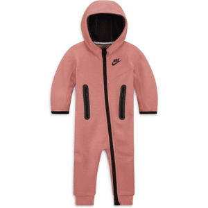 Nike Sportswear Tech Fleece-heldragt med hætte til babyer - Pink Pink 3-6M