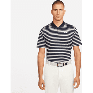 Stribet Nike Dri-FIT Victory-golfpolo til mænd - blå blå S