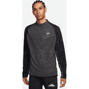 Nike Trail Dri-FIT-løbeoverdel med 1/2 lynlås til mænd - grå grå M