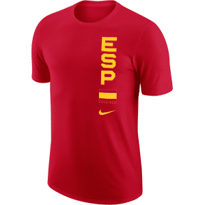 Spanien Nike Dri-FIT-Team Basketball-T-shirt til mænd - rød rød XXL