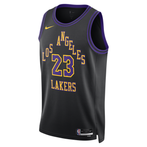 Lebron James Los Angeles Lakers City Edition 2023/24 Nike Dri-FIT NBA Swingman-trøje til mænd - sort sort XXL