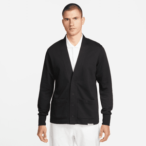 Nike Dri-FIT Standard Issue-golfcardigan til mænd - sort sort S