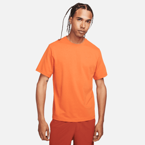 Alsidig Nike Primary Dri-FIT-overdel med korte ærmer til mænd - Orange Orange L