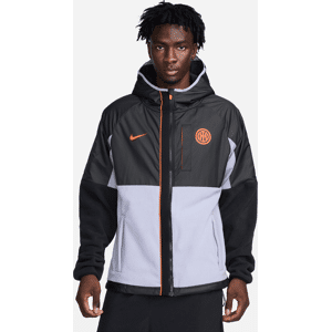 Inter Milan AWF Third Nike Football Winterized-jakke med fuld lynlås til mænd - sort sort L