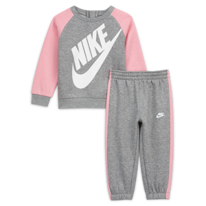 Nike-sæt med crewtrøje og bukser til babyer (12-24 M) - grå grå 24