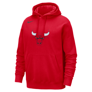 Nike Chicago Bulls Club Nike NBA-pullover-hættetrøje til mænd - rød rød XL