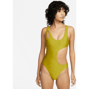 Nike Swim Cut-Out-badedragt til kvinder - grøn grøn L