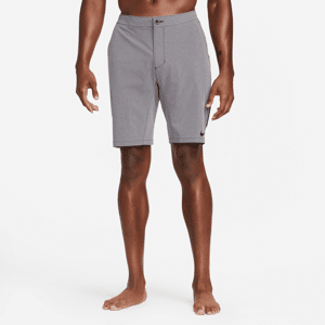 Nike Flow-hybridbadeshorts (23 cm) til mænd - grå grå 40