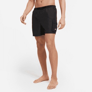 Sammenfoldelige Nike-badebukser med bælte til mænd (13 cm) - sort sort S