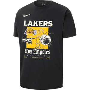 Los Angeles Lakers Courtside Nike NBA Max90-T-shirt til mænd - sort sort XL