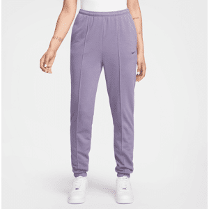 Slanke, højtaljde Nike Sportswear Chill Terry-sweatpants til kvinder - lilla lilla XL (EU 48-50)