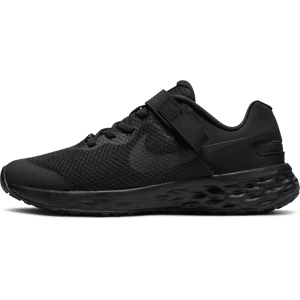 Nike Revolution 6 FlyEase Easy On/Off-løbesko til vej til større børn - sort sort 35.5