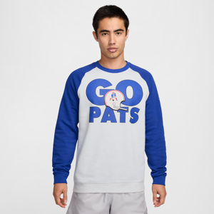 Nike Historic Raglan (NFL Patriots)-sweatshirt til mænd - grå grå XL