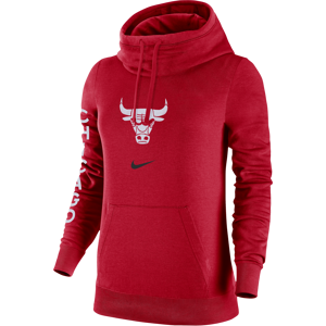 Chicago Bulls Club Fleece 2023/24 City Edition-Nike NBA-hættetrøje med tragthals til - rød rød XL (EU 48-50)