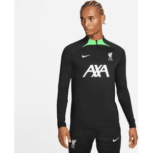 Liverpool FC Strike Nike Dri-FIT-fodboldtræningstrøje til mænd - sort sort XL