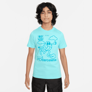 FC Barcelona Air Nike Football-T-shirt til større børn - blå blå XS