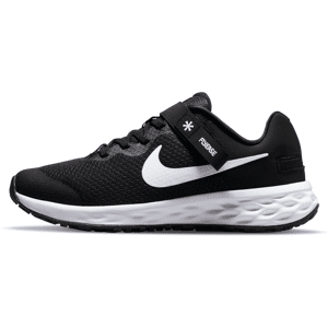 Nike Revolution 6 FlyEase Easy On/Off-løbesko til vej til større børn - sort sort 36