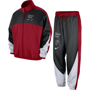 Miami Heat Starting 5 Courtside Nike NBA-tracksuit med grafik til mænd - rød rød L