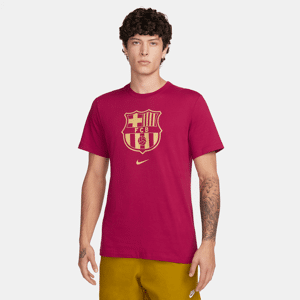 Nike FC Barcelona Crest-fodbold-T-shirt til mænd - rød rød XXL
