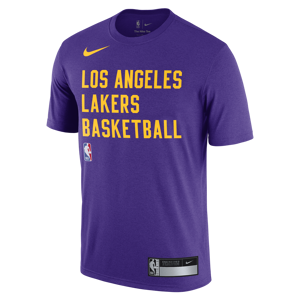 Los Angeles Lakers Nike Dri-FIT NBA-trænings-T-shirt til mænd - lilla lilla L