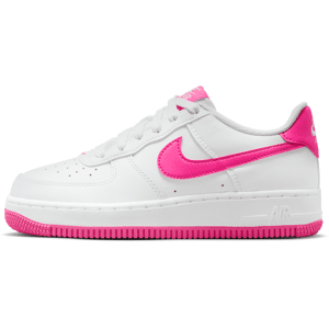 Nike Air Force 1-sko til større børn - hvid hvid 33.5