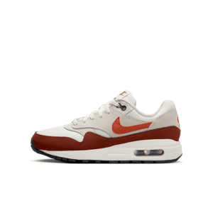 Nike Air Max 1-sko til større børn - hvid hvid 36