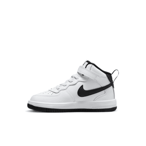 Nike Force 1 Mid SE EasyOn-sko til mindre børn - hvid hvid 28.5