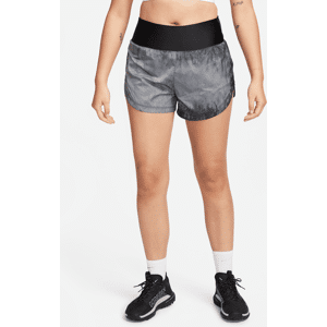 Nike Trail Repel-løbeshorts (7,5 cm) med mellemhøj talje og indershorts til kvinder - sort sort XL (EU 48-50)