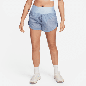 Nike Trail Repel-løbeshorts (7,5 cm) med mellemhøj talje og indershorts til kvinder - blå blå XL (EU 48-50)