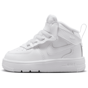 Nike Force 1 Mid EasyOn-sko til babyer/småbørn - hvid hvid 22