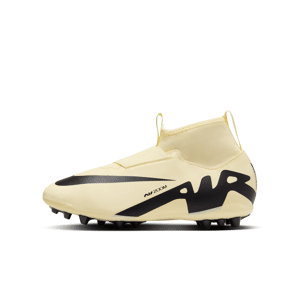 Nike Jr. Mercurial Superfly 9 Academy-fodboldstøvler (high-top) til mindre/større børn (kunstgræs) - gul gul 33