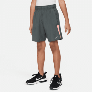 Nike Dri-FIT Challenger-løbeshorts til større børn (drenge) - grå grå XS