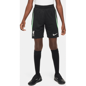 Maskinstrikkede Liverpool FC Strike Nike Dri-FIT-fodboldshorts til større børn - sort sort S