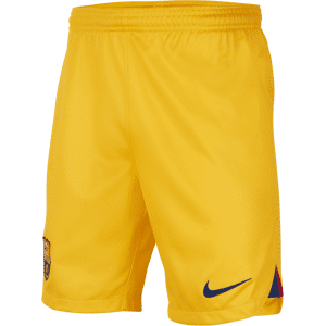 FC Barcelona 2023/24 Stadium Fourth Nike Dri-FIT-fodboldshorts til større børn - gul gul M