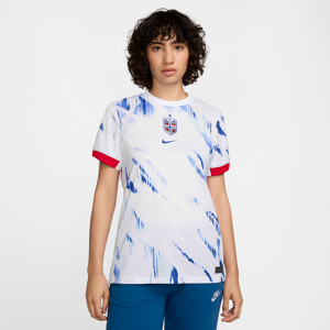 Norge 2024/25 Stadium Away Nike Dri-FIT Replica-fodboldtrøje til kvinder (kvindehold) - hvid hvid L (EU 44-46)