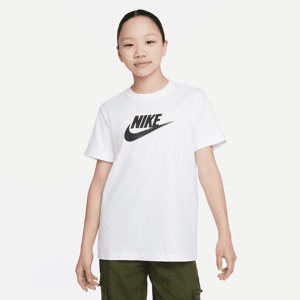 Nike Sportswear-T-shirt til større børn (piger) - hvid hvid S