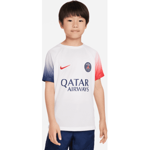 Paris Saint-Germain Academy Pro Away-Nike Dri-FIT Pre-Match-fodboldtrøje-til større børn - hvid hvid S