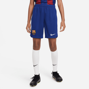 FC Barcelona 2023/24 Stadium Home Nike Dri-FIT-fodboldshorts til større børn - blå blå XS
