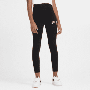 Nike Sportswear Favorites-leggings med høj talje til store børn (piger) - sort sort XS