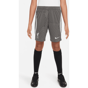 Liverpool FC Strike Nike Dri-FIT-fodboldshorts til større børn - grå grå S