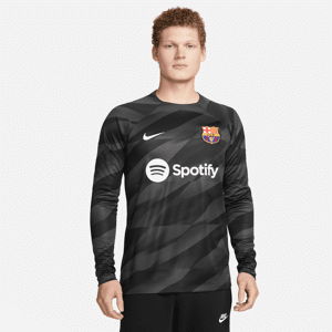 Langærmet FC Barcelona 2023/24 Stadium Goalkeeper Nike Dri-FIT-fodboldtrøje til mænd - grå grå S