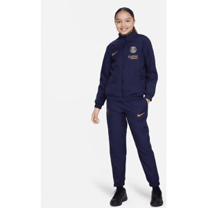 Vævede Paris Saint-Germain Strike Nike Dri-FIT-fodboldtracksuit til større børn - blå blå M