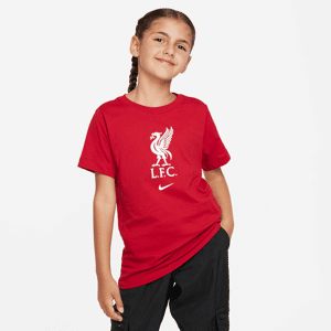 Liverpool FC Crest Nike-T-shirt til større børn - rød rød S